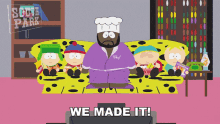 Oh Thank God We Made It Eric Cartman GIF - Oh Thank God We Made It Eric Cartman Kyle Broflovski GIFs