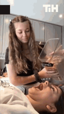 Pour Cereal Cereal Challenge GIF - Pour Cereal Cereal Challenge Making Breakfast GIFs