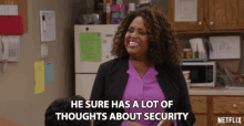 He Sure Has A Lot Of Thoughts About Security Caring GIF
