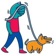 talktothe hands sign language dog leash walking