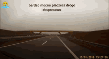 a screenshot of a highway with the date 15/01/2016 at 15:27