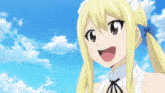 a girl with blonde hair is wearing a maid costume