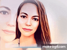a picture of a woman 's face is displayed on a website called photolar