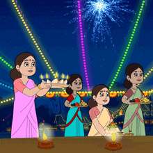 Aarti Karna Chhota Bheem GIF - Aarti Karna Chhota Bheem Shubh Diwali GIFs