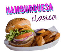 Hamburgesa Comida Sticker - Hamburgesa Comida Fast Food Stickers