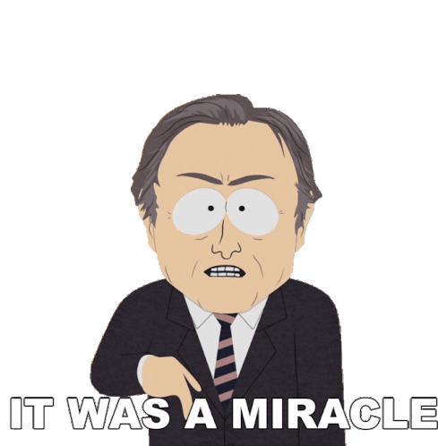 It Was A Miracle Chris Martin Sticker - It Was A Miracle Chris Martin South Park Stickers