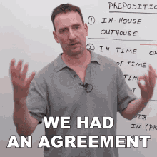 We Had An Agreement Adam GIF - We Had An Agreement Adam Engvid GIFs