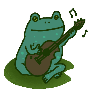 Frog Music Sticker - Frog Music Musical Stickers
