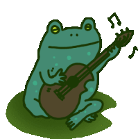 Frog Music Sticker - Frog Music Musical Stickers