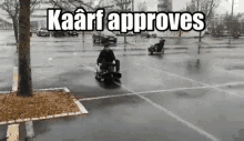 Kaarf Kaarf Approves GIF - Kaarf Kaarf Approves Kart Race GIFs