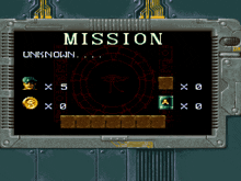 a video game screen shows a mission which is unknown