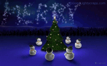 Merry Xmas Snowman GIF