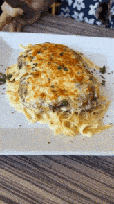 Chicken Parm Fettuccine Alfredo Pasta GIF