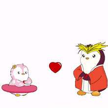 love heart like hearts penguin