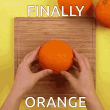 Finally Orange GIF - Finally Orange Orange Juice GIFs