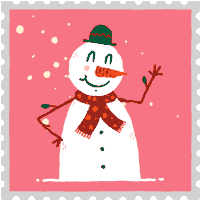 Snowman Mattjoyceillustrator Sticker - Snowman Mattjoyceillustrator Christmas Letter Stickers