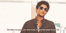 Music Is A Part Of Your Life GIF - Bruno Mars GIFs