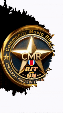 a logo for cmr rit 04 with a star in the middle