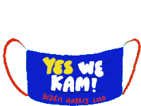 Yes We Kam Mask Sticker - Yes We Kam Mask Biden Harris2020 Stickers