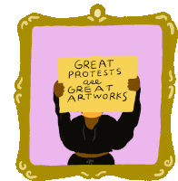 Great Protests Are Great Artworks Blm Sticker - Great Protests Are Great Artworks Great Protest Great Artwork Stickers