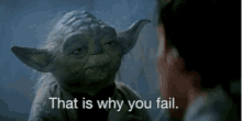 Yoda Star Wars GIF - Yoda Star Wars Fail GIFs