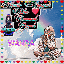 a picture of a girl with the name wanda