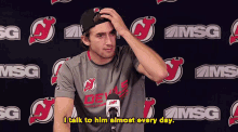 Mikey Mcleod I Talk To Him Almost Every Day GIF - Mikey Mcleod I Talk To Him Almost Every Day New Jersey Devils GIFs