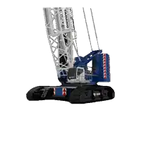 a drawing of a tadano crane against a white background