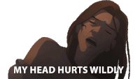My Head Hurts Wildly Noblewoman Sticker - My Head Hurts Wildly Noblewoman The Witcher Nightmare Of The Wolf Stickers
