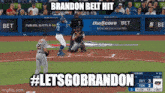 Brandon Belt Hit Lets Go Brandon GIF - Brandon Belt Hit Lets Go Brandon GIFs