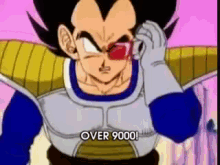 Over 9000! GIF - Dragonball Vegeta Over9000 GIFs