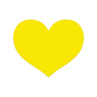 Yellow Heart Beating Sticker - Yellow Heart Beating Sticker Stickers