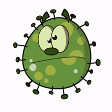 corona virus pandemic green confused