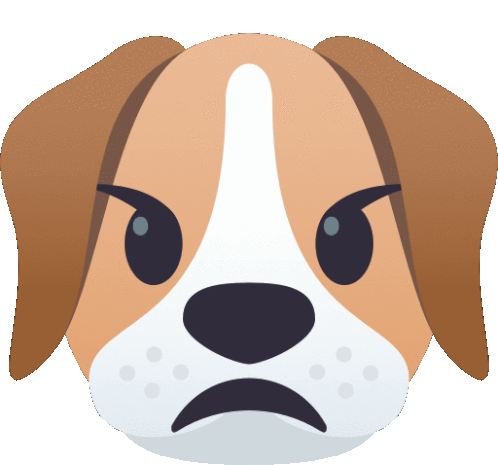 Angry Dog Sticker - Angry Dog Joypixels Stickers