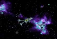 a cartoon of a robot floating in space with the words ughhh written below it