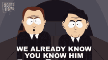 we already know you know him agent connelly agent bill sphinx south park s3e11