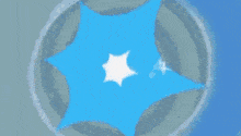 a blue background with a bunch of cards on it .