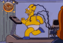 Homer Donut GIF - Homer Donut Work Out GIFs