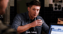 Yeah I Sleep Dean Winchester GIF - Yeah I Sleep Dean Winchester Supernatural GIFs