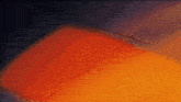 a red and orange background with a few stars in the sky
