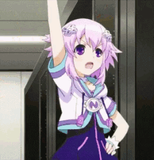 Nepu Anime GIF - Nepu Anime Hands Up GIFs