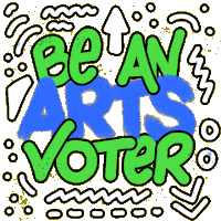 Lcv Be An Arts Voter Sticker - Lcv Be An Arts Voter Arts Education Week Stickers