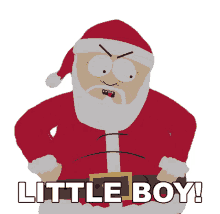 little boy santa claus south park season8ep14woodland critter christmas hey kid