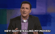 Norm Macdonald Quit Stealing My Moves GIF