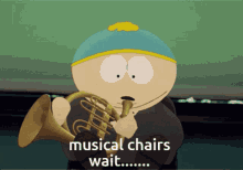 Musicalchairs Playing The Trumpet GIF