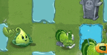 a cartoon of a plant in a video game with a sun coming out of it .