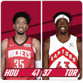 Houston Rockets (41) Vs. Toronto Raptors (37) First-second Period Break GIF - Nba Basketball Nba 2021 GIFs
