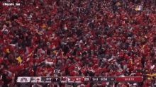 a crowd of people are watching a football game between pittsburgh and kansas city