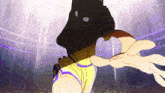 a cartoon character is wearing a hat that says cubs