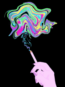 Trippy Smoke GIF - Trippy Smoke Colorful GIFs